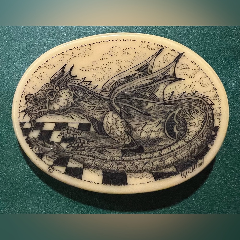 Dragon by Kim McClelland on Polymer Resin Hand Casted Limited Edition NEW